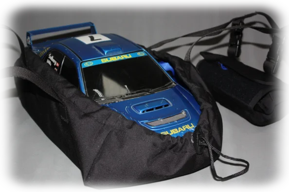car carrier holds model securly and has clips for pouches